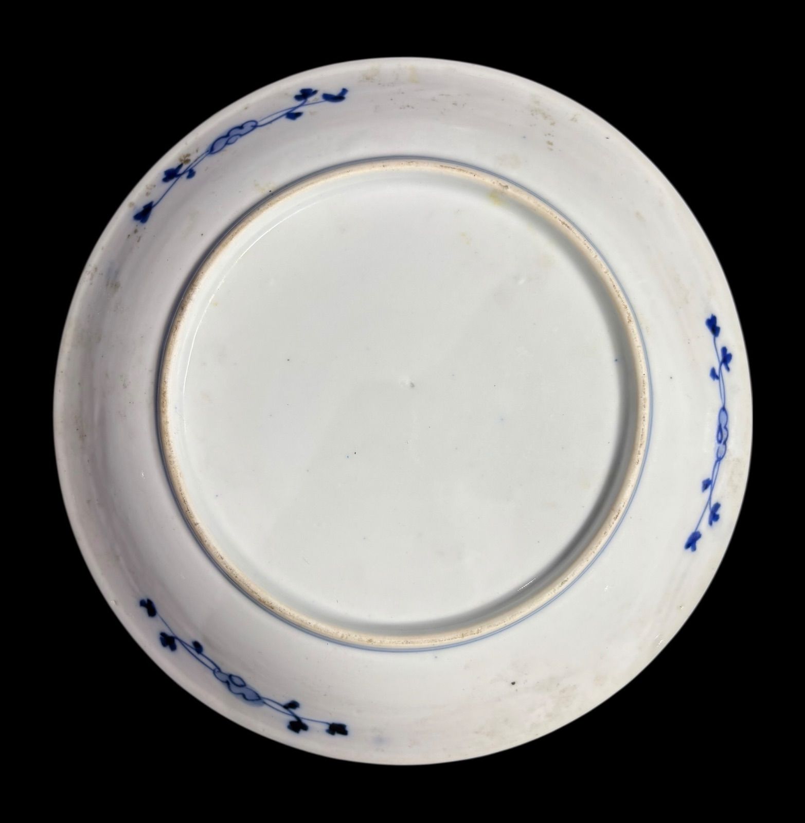 古伊万里 金彩 色絵 [山水風景絵] 肥 染付 丸皿 取り皿 飾り皿 和食器