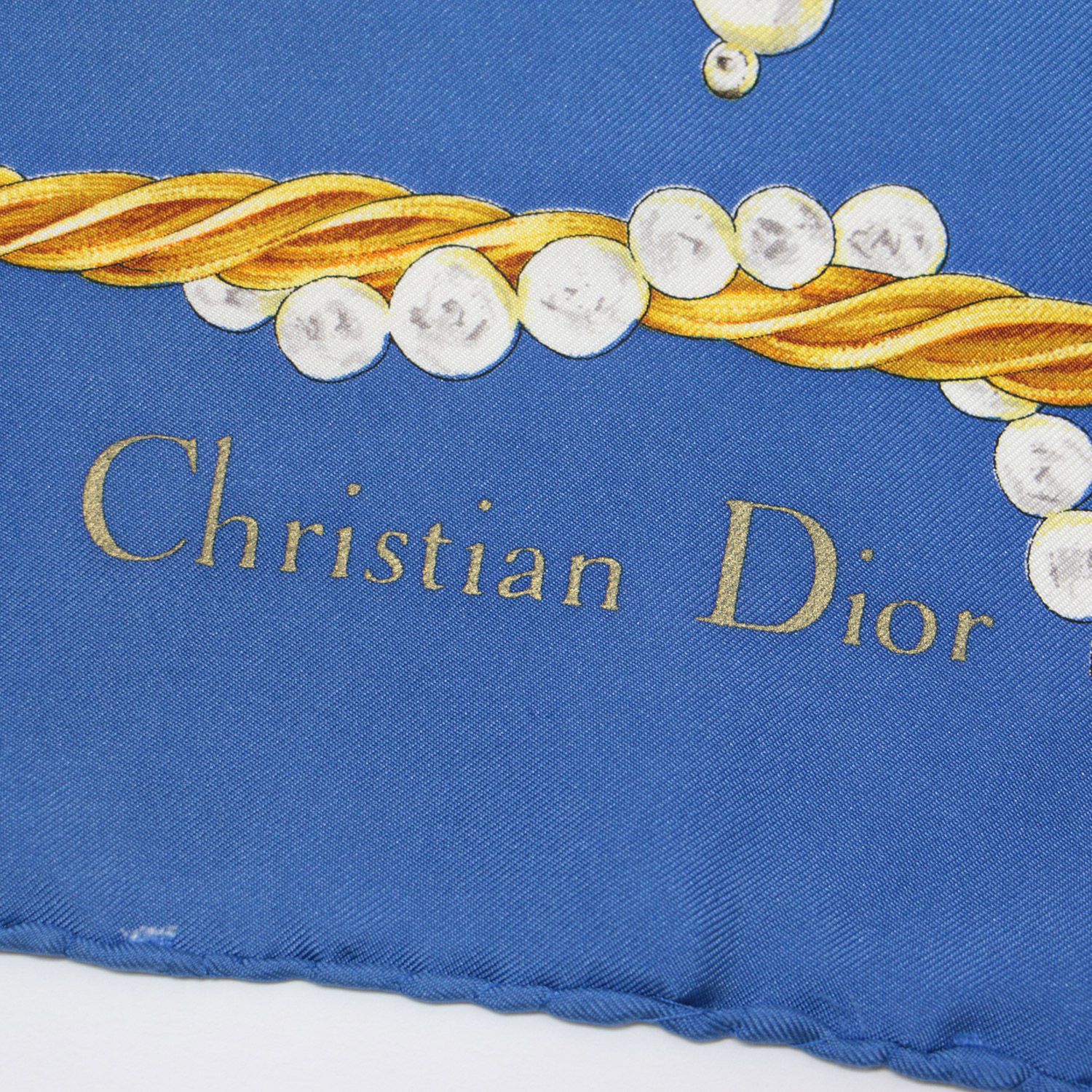 Christian Dior クリスチャンディオール スカーフ 大判 ビジュー