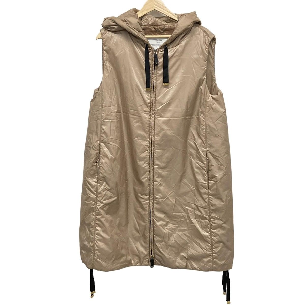 Max Mara マックスマーラ コート サイズJ 38 レディース - ライトブラウン ノースリーブ|中綿|The cube|CAMELUXE|秋|冬