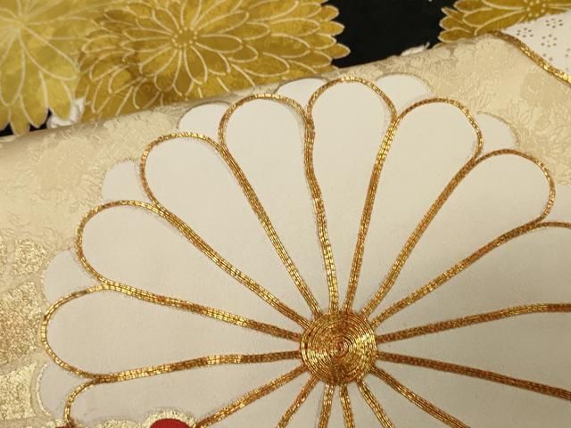 有松鳴海絞り伝統工芸❤️正絹 名古屋レースフリフリ‼️ハンドメイドお花6点セット 平和屋着物□豪華振袖 駒刺繍 絞り 枝花文 金彩 正絹 逸品