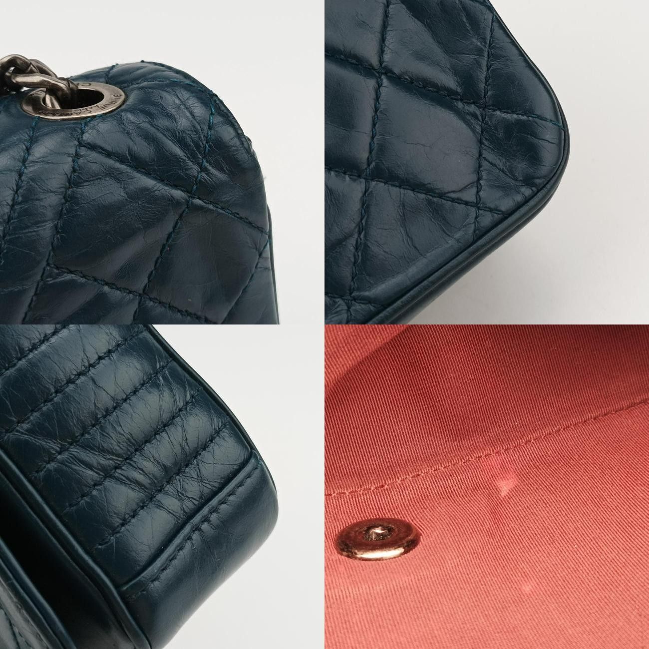 シャネルChanelココボーイ シングルフラップブルーレザーA9279620640700