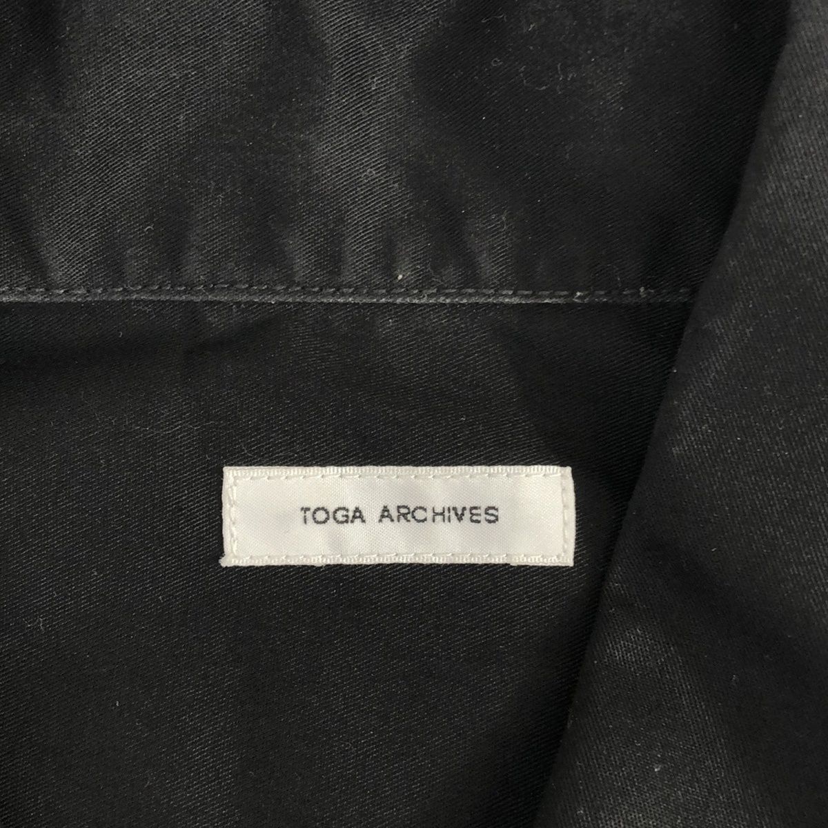 TOGA ARCHIVES × DICKIES トーガ アーカイブス × ディッキーズ 21AW ZIP UP SP ジップアップワークシャツ  TC12-FJ511 ブラック 48