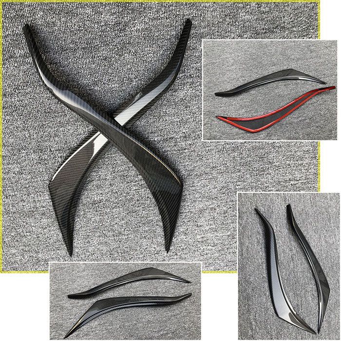 トヨタ Spade 2012-2020 カーボン調 大灯眉 ヘッドライトアイライン ドレスアップ 外装パーツ 感アップ ドレスアップ装飾パーツ