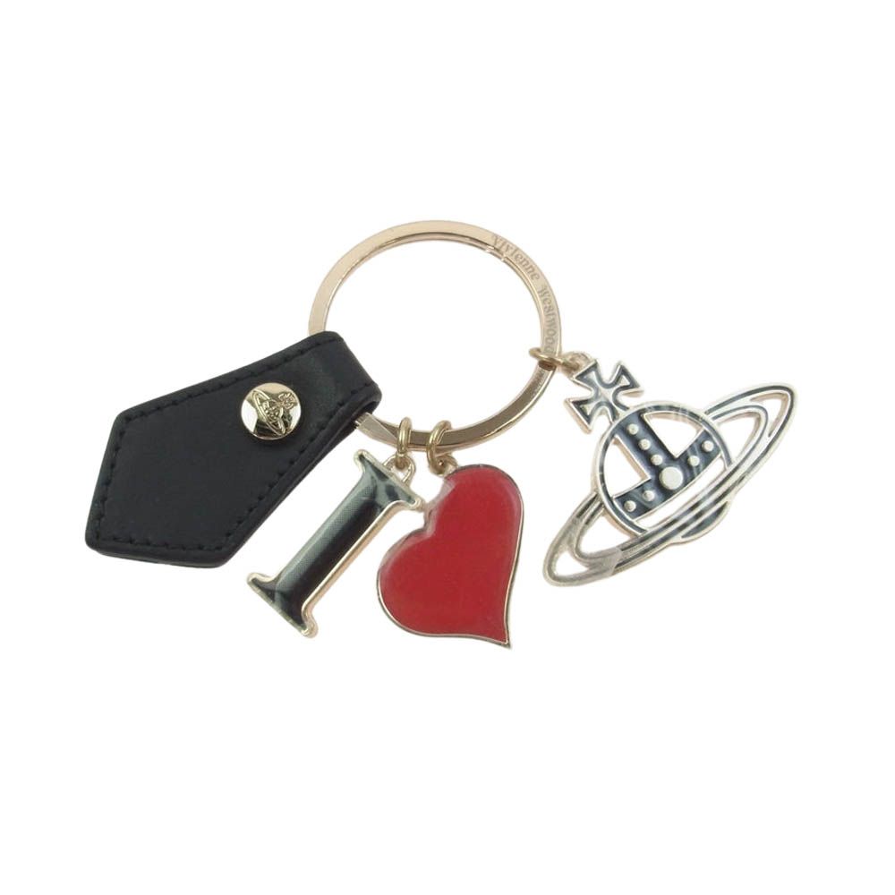 ヴィヴィアン・ウエストウッド Vivienne Westwood 321631 I LOVE ORB GADGET オーブ バーガンディ ボルドー キーホルダー【極上美品】【中古】