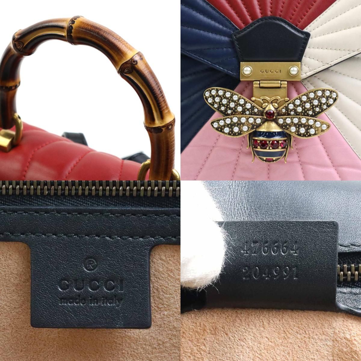 グッチ GUCCI リュック クイーンマーガレットバンブーバックパック