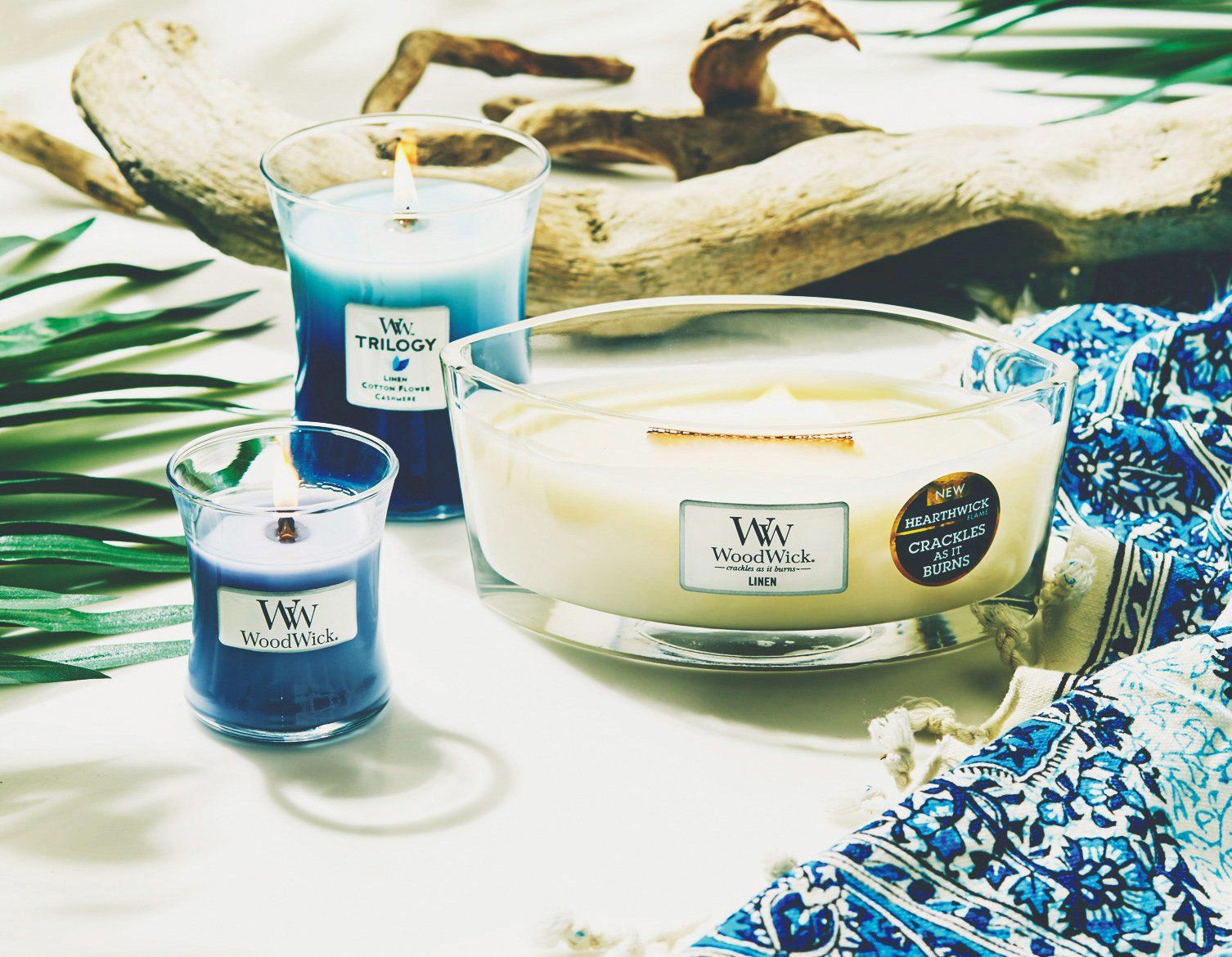 カメヤマ Wood Wick ハースウィックL 「 リネン 」 キャンドル フレッシュ W940053012 カメヤマ Wood Wick ハースウィックL 「 リネン 」 キャンドル フレッシュ W940053012