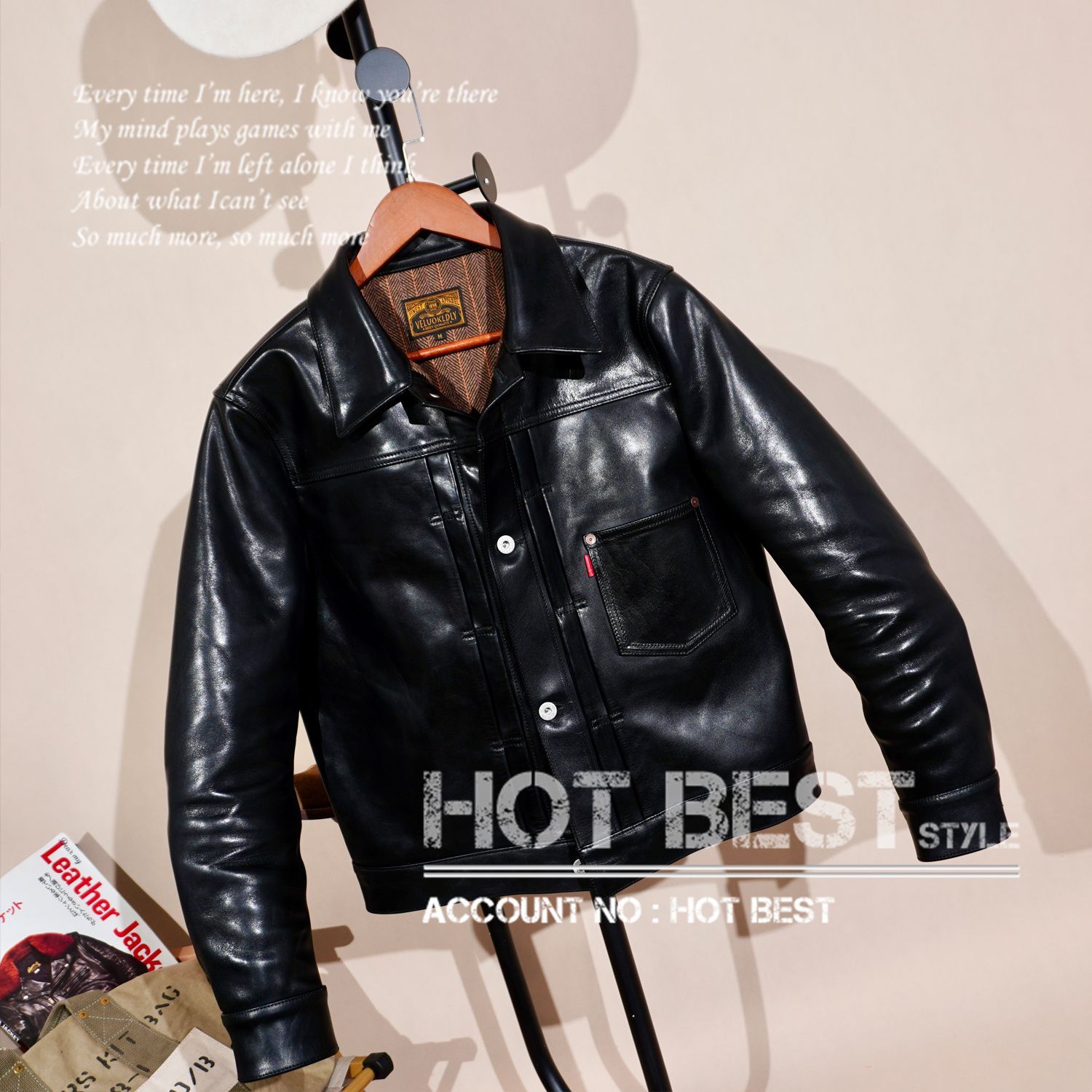 1.4mm ホースハイド ファーストタイプ Gジャンメンズ 革ジャン