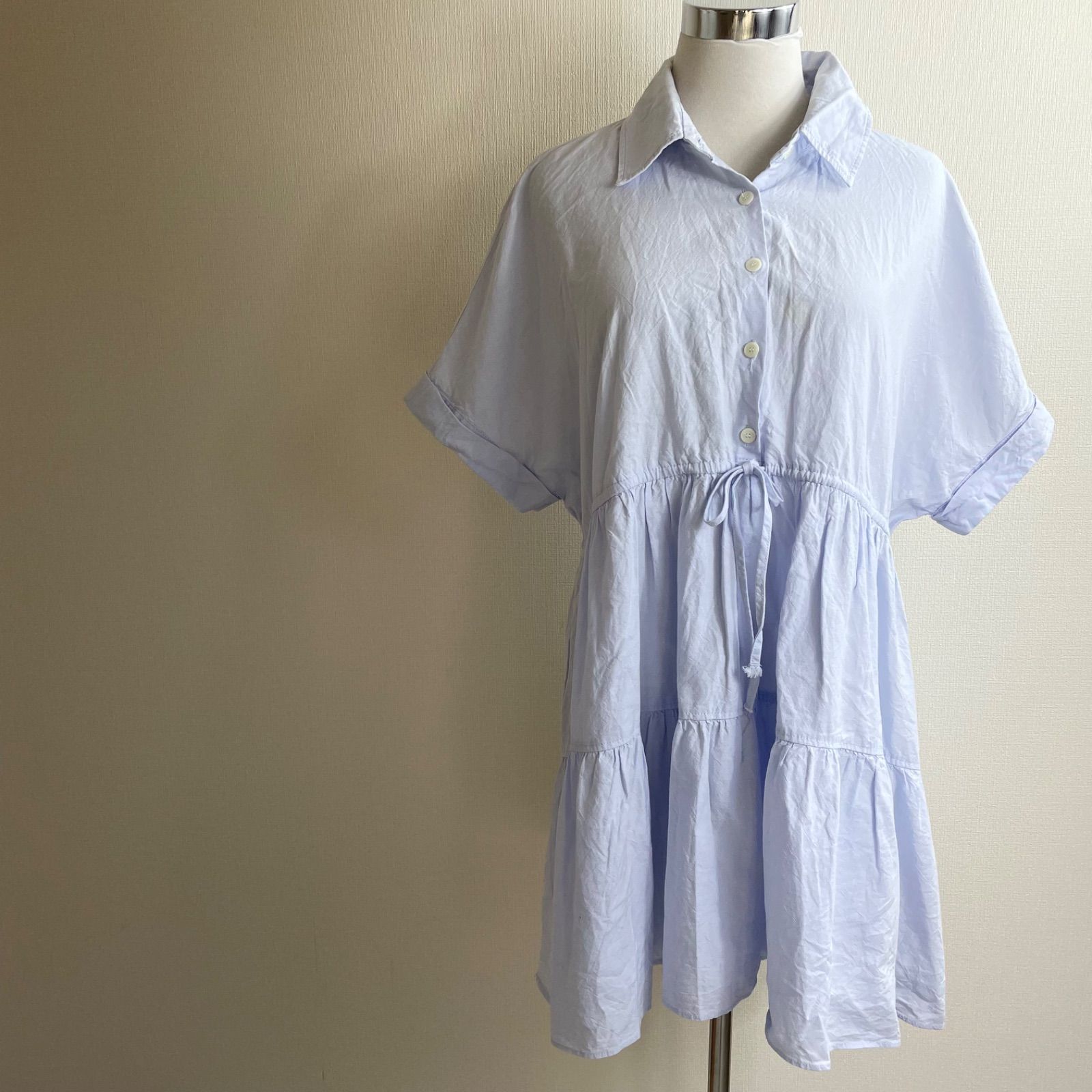 新品☆ZARA ザラ プリーツワンピース ZARA - 新品タグ付き ZARA ザラ ボックスプリーツワンピース
