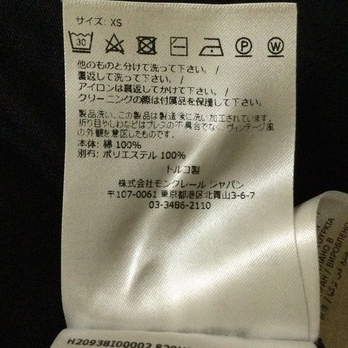 MONCLER(モンクレール) ワンピース サイズXS レディース - 黒 半袖  