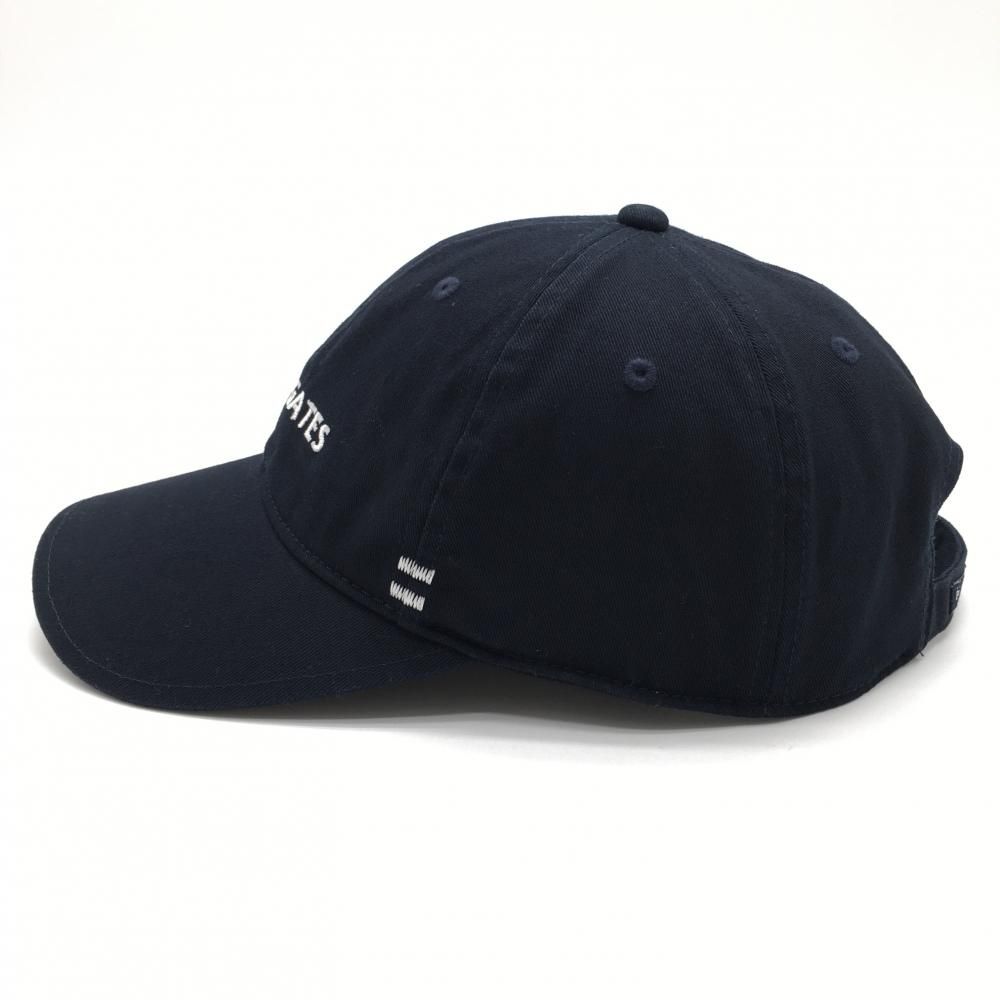 美品】パーリーゲイツ キャップ ネイビー×白 ロゴ刺しゅう FR