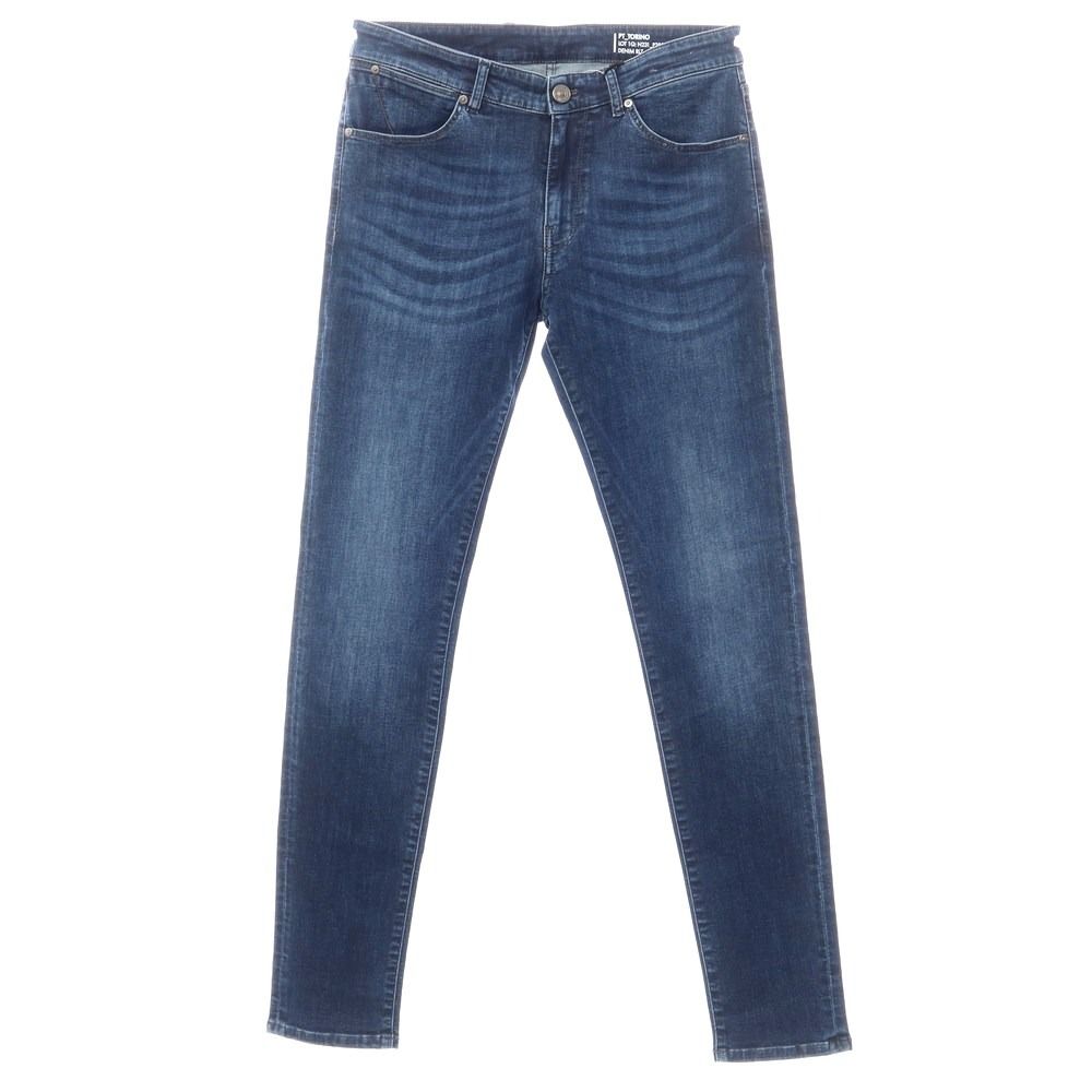 【中古】ピーティートリノ デニム PT TORINO DENIM SWING 加工 ストレッチデニムパンツ ジーンズ ネイビー【サイズ32】【メンズ】