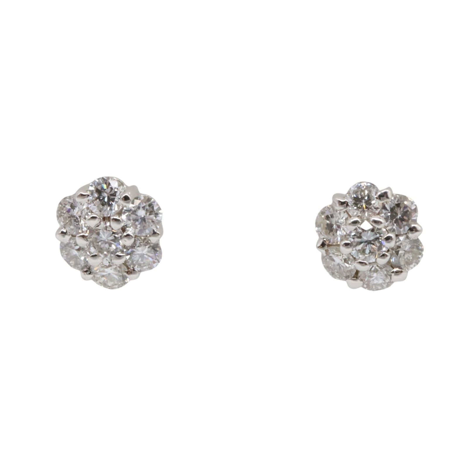 ジュエリー JEWELRY ピアス ダイヤモンド ピアス ﾀﾞｲﾔ 1.9g K18WG ホワイトゴールド ダイヤモンド ピアス レディース Used A