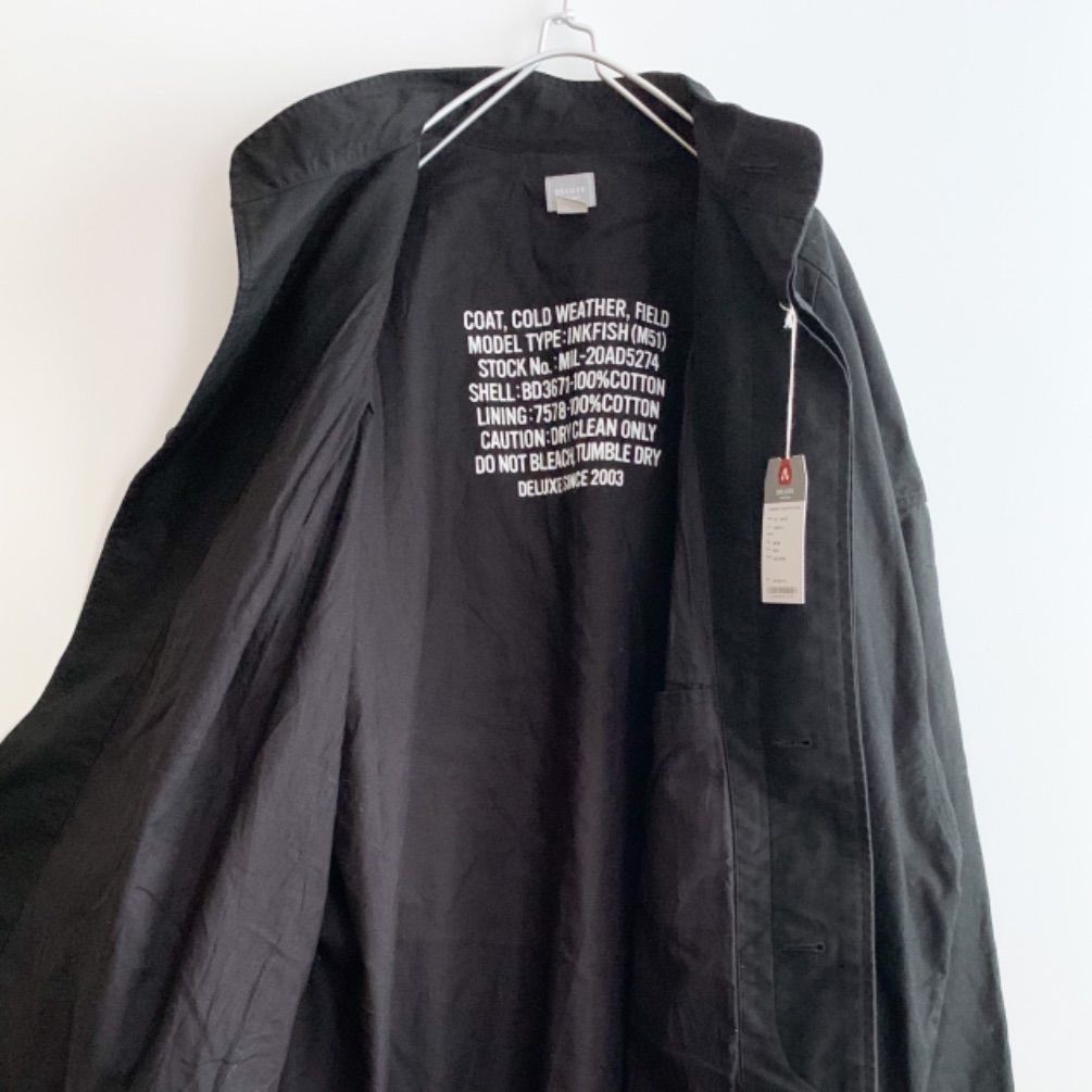 お気に入り 新品、未使用 DELUX D-51 INKFISH OVER SIZE COAT モッズ