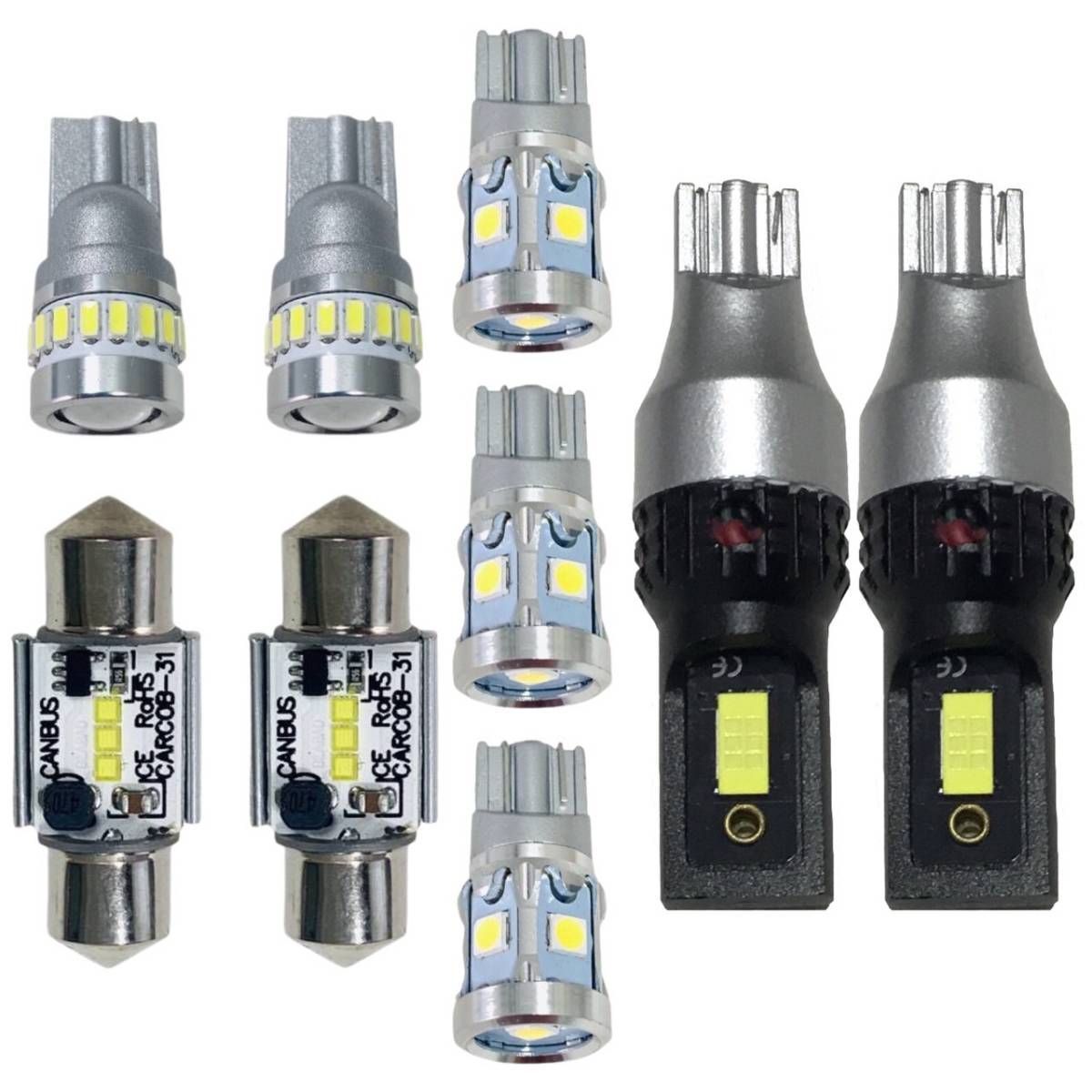 人気SALE，新作 鬼爆 ZF1/2 CR-Z(CRZ) 純正球交換用 LED ルームランプ 車内灯 バックランプ ポジション球 ナンバー灯 ウェッジ バルブセット ホンダ 車内アクセサリー