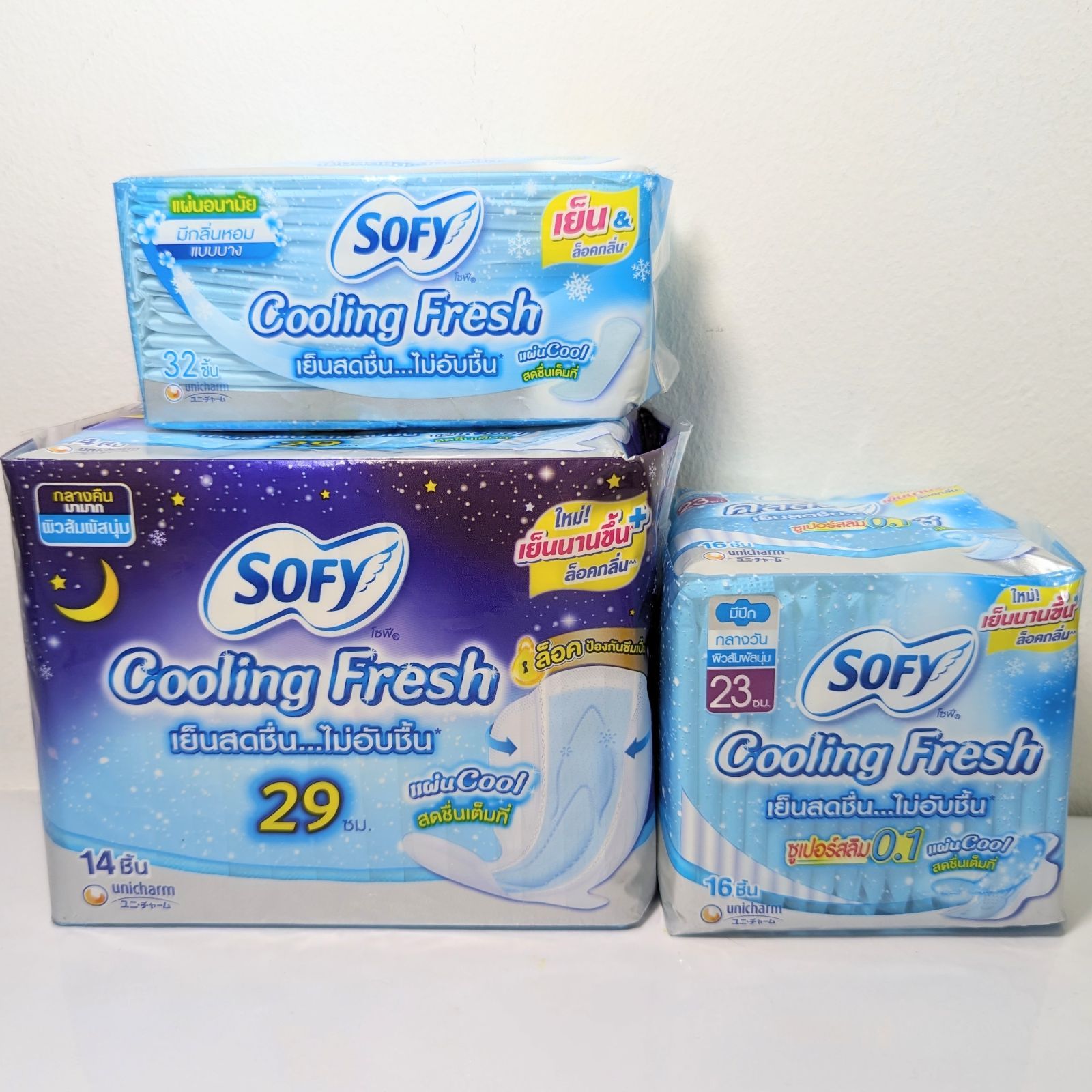 日本未発売 ソフィ ひんやりナプキン 生理用品 Cooling Fresh タイで