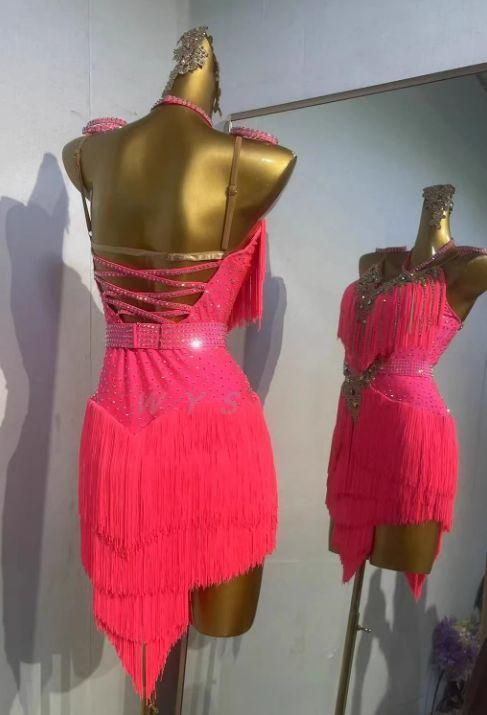 社交ダンス衣装 ラテンワンピースドレス 豪華 キラキラ オーダーメイド 新品 未使用 新作 社交ダンス衣装 ラテンワンピースドレス 豪華