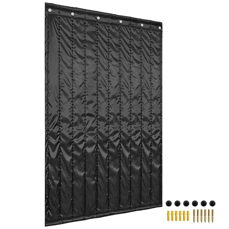 在庫 TORIBIO 吸音材 遮音シート 防音ドアカーテン 窓 防音 吸音対策 壁 騒音軽減 室内 音響録音 丈95 cm x 幅220 厚い6 mm 1