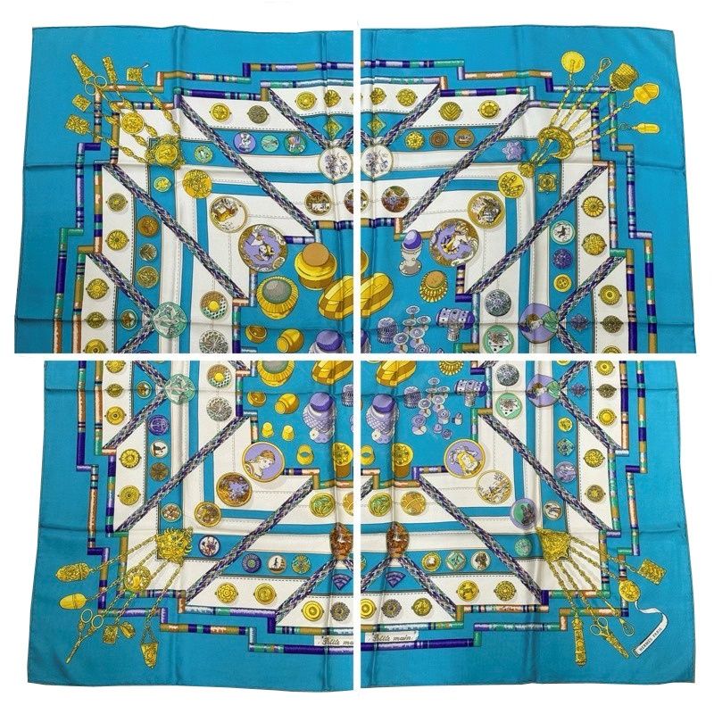 HERMES エルメス カレ90 スカーフ Petite main HERMES - エルメス HERMES スカーフ カレ90 Petite main お針子