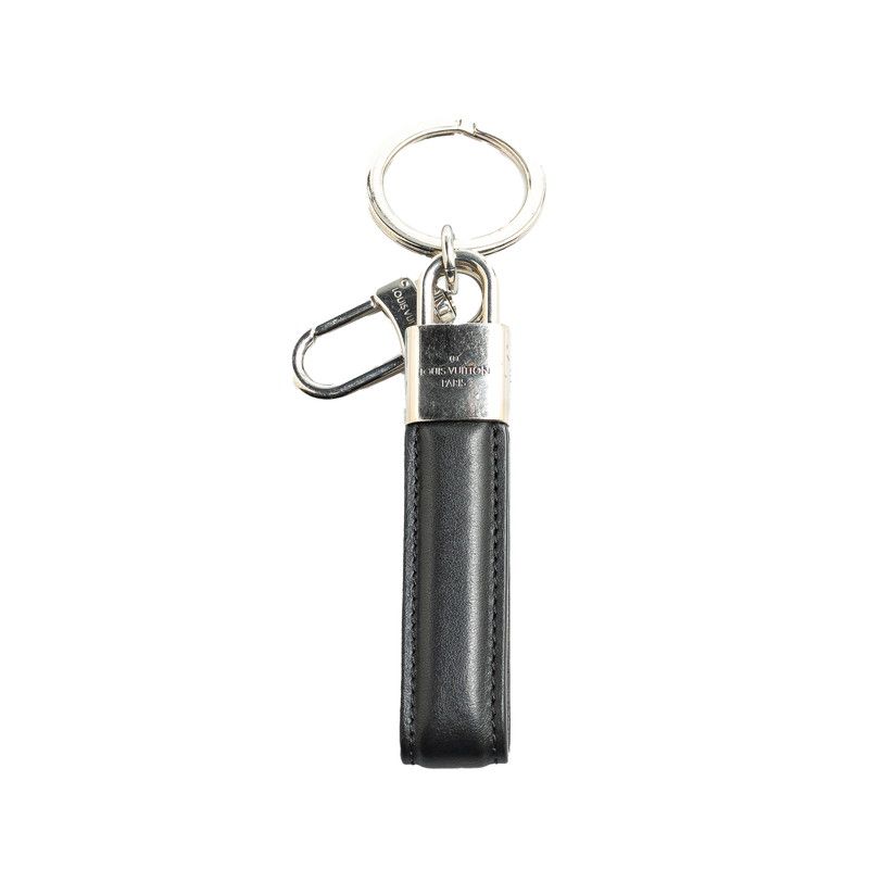 ルイ・ヴィトン キーホルダー M00745 ブラック レザー キーリング ルイヴィトン パドロック キーホルダー M00745 - メルカリ