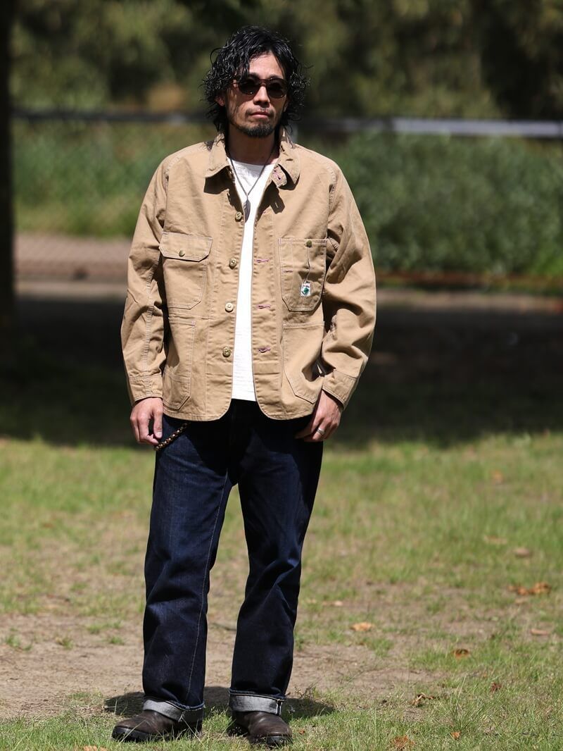 TCB jeans TCBジーンズ Cat Head Jacket Khaki Drill キャット