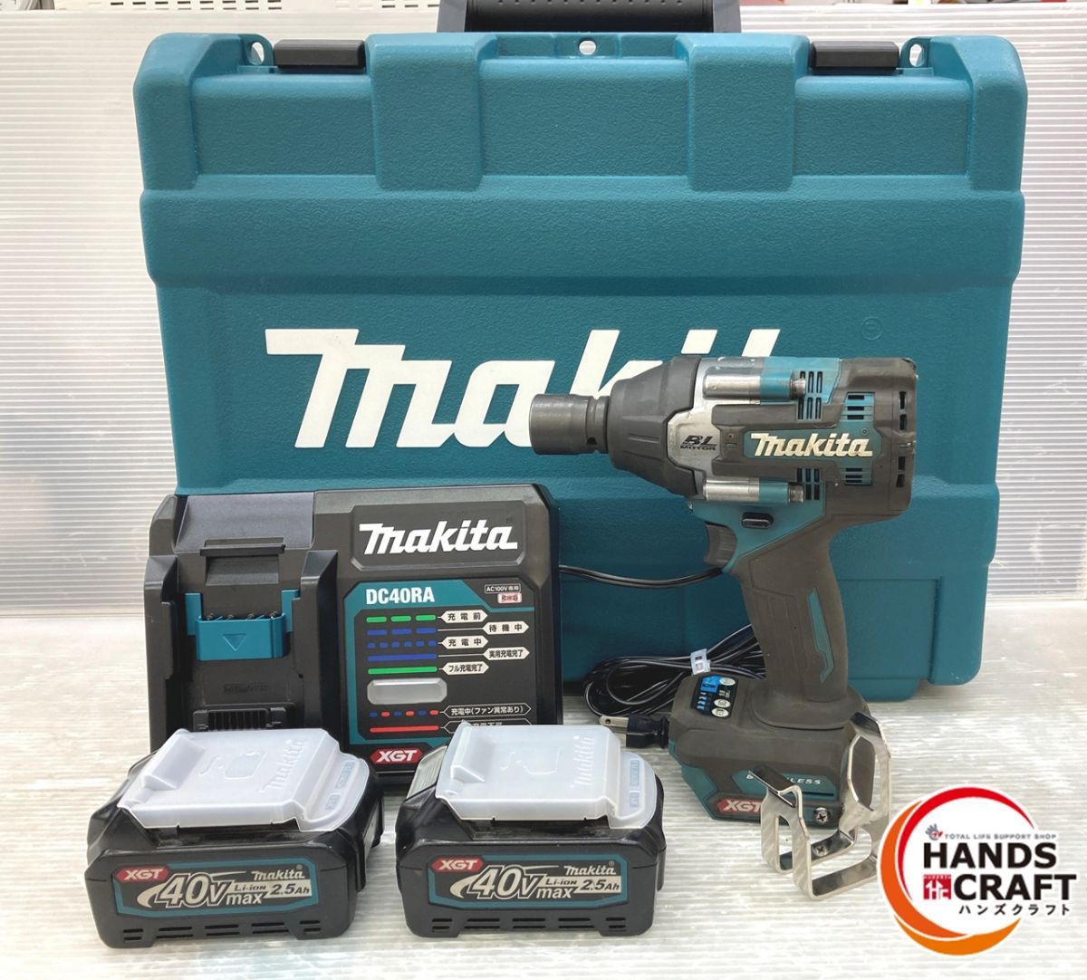 品 マキタ TW007GRDX 充電式インパクトレンチ 充電器 40Vmaxバッテリ×2 ケース付き 店頭掲示