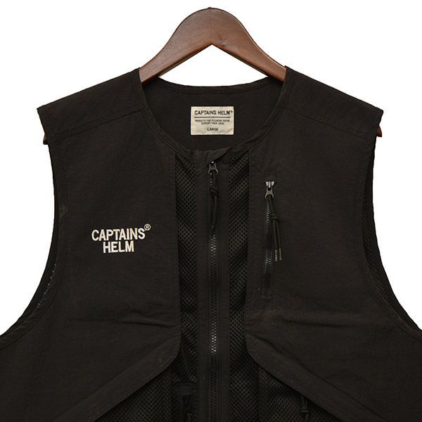新品未使用　CAPTAINS HELM　キャプテンズヘルム　フィッシングベスト 楽天市場】Captains Helm #UTILITY BACK MESH VEST キャプテンズ