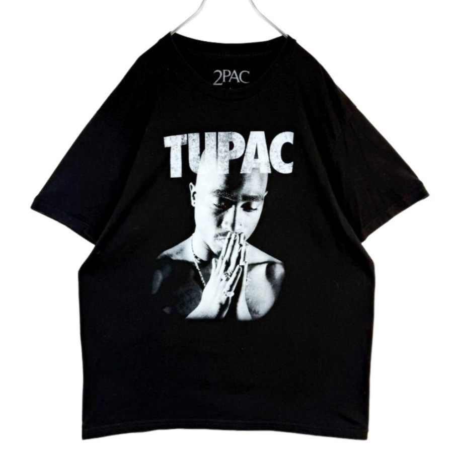 メキシコ製2Pac2パックTUPAC半袖TシャツラップTシャツアーティストT 