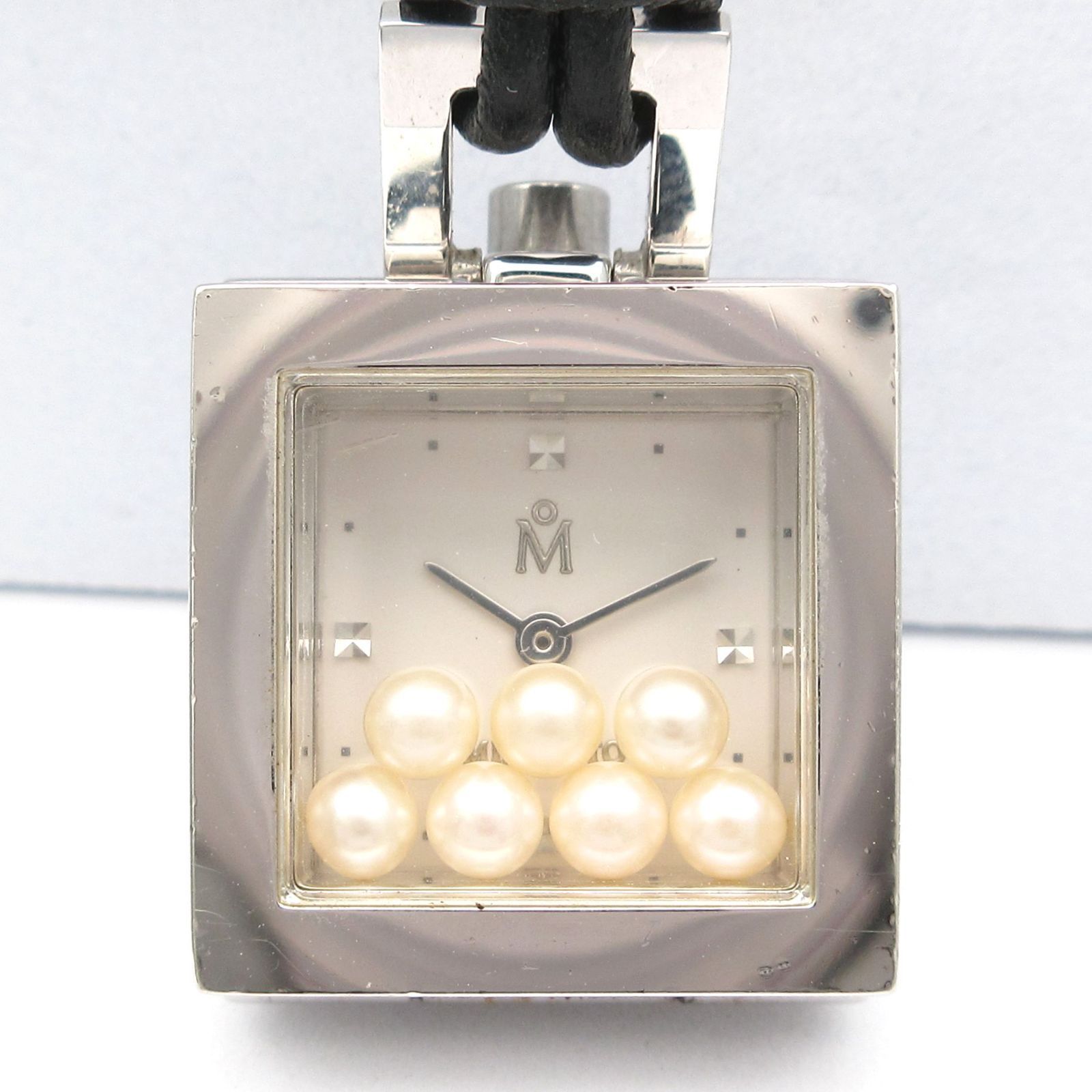 ミキモト MIKIMOTO パール ペンダント ウォッチ クォーツ 時計 7P 