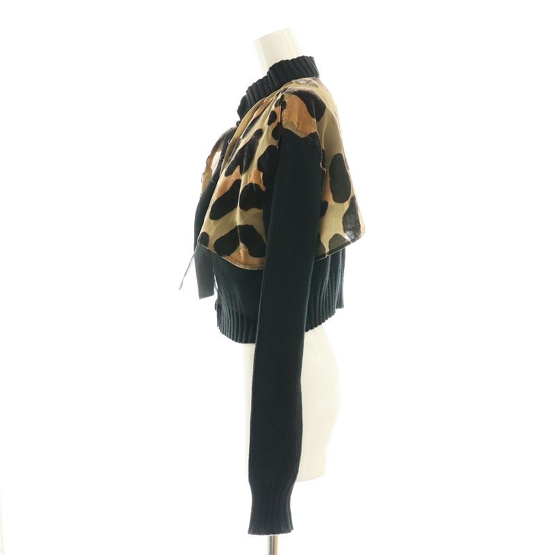 サカイ sacai Leopard Knit Cardigan カーディガン ニット レオパード 1 ブラウン ブラック 22-06135 /HK ■OS レディース サカイ sacai Leopard Knit Cardigan カーディガン ニット