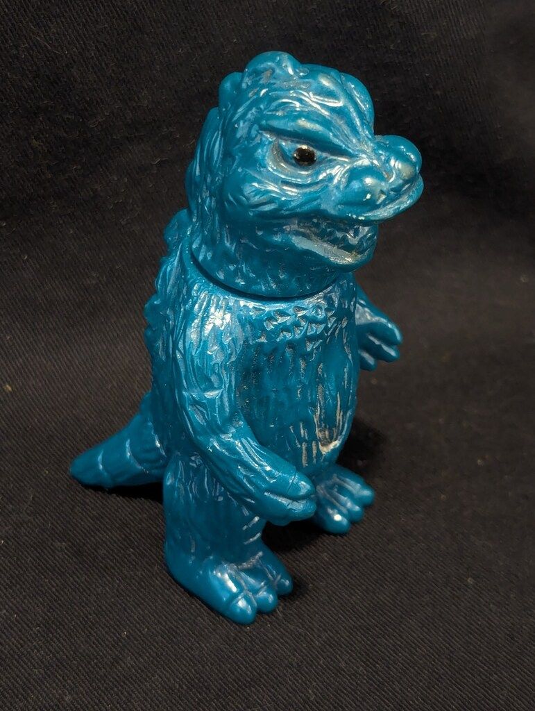 M1号 ブルマァク復刻 ミニゴジラ ゴジラブルー成型 ソフビ 検索 ヘドラ