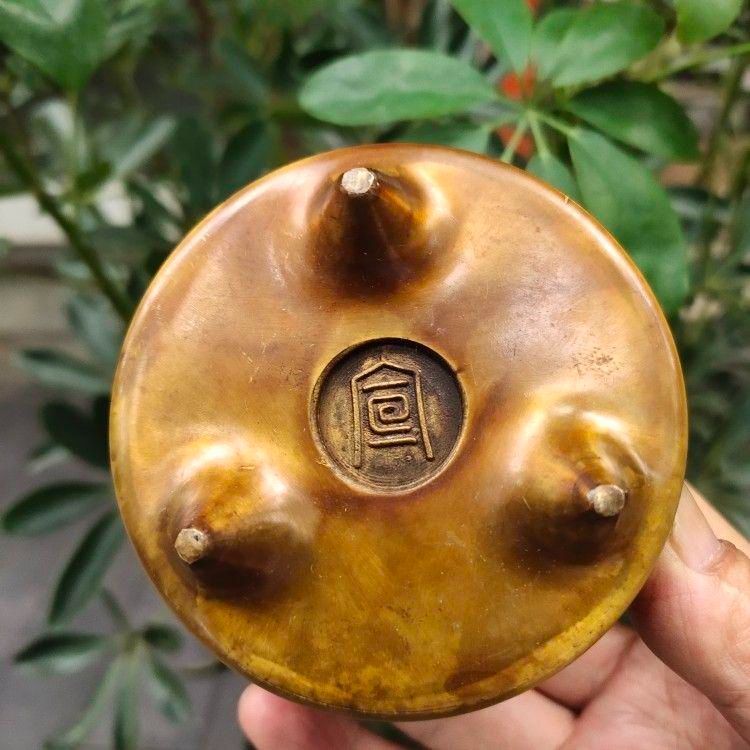 五福八宝香炉 家庭用 室内 薫香 香道具 装飾品 工芸品 美術品 置物 銅 細工 五福八宝三足炉 香道具 室内茶台 沈香 檀薫香炉 装飾品