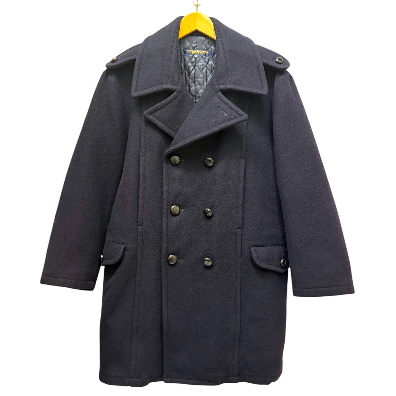 新品】Brooks Brothers ネイビー チェック柄 トレンチコート