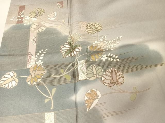 平和屋着物●創業460年・千總　訪問着　草花文　金銀彩　高島屋扱い　正絹　逸品　AAAZ5098ph 平和屋着物○創業460年・千總 訪問着 草花文 金銀彩 高島屋