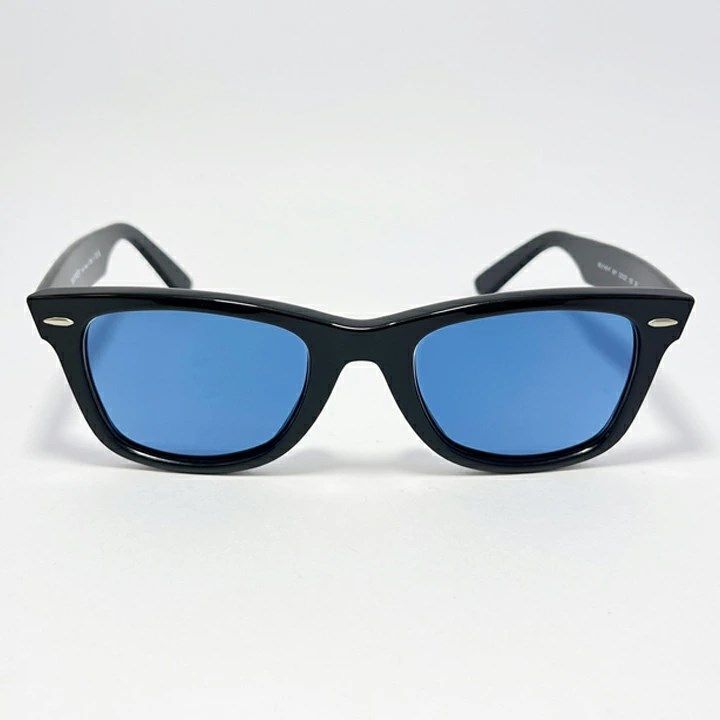 最速発送 RayBan レイバン RB2140F 調光ブルー 度なし調光レンズで加工 