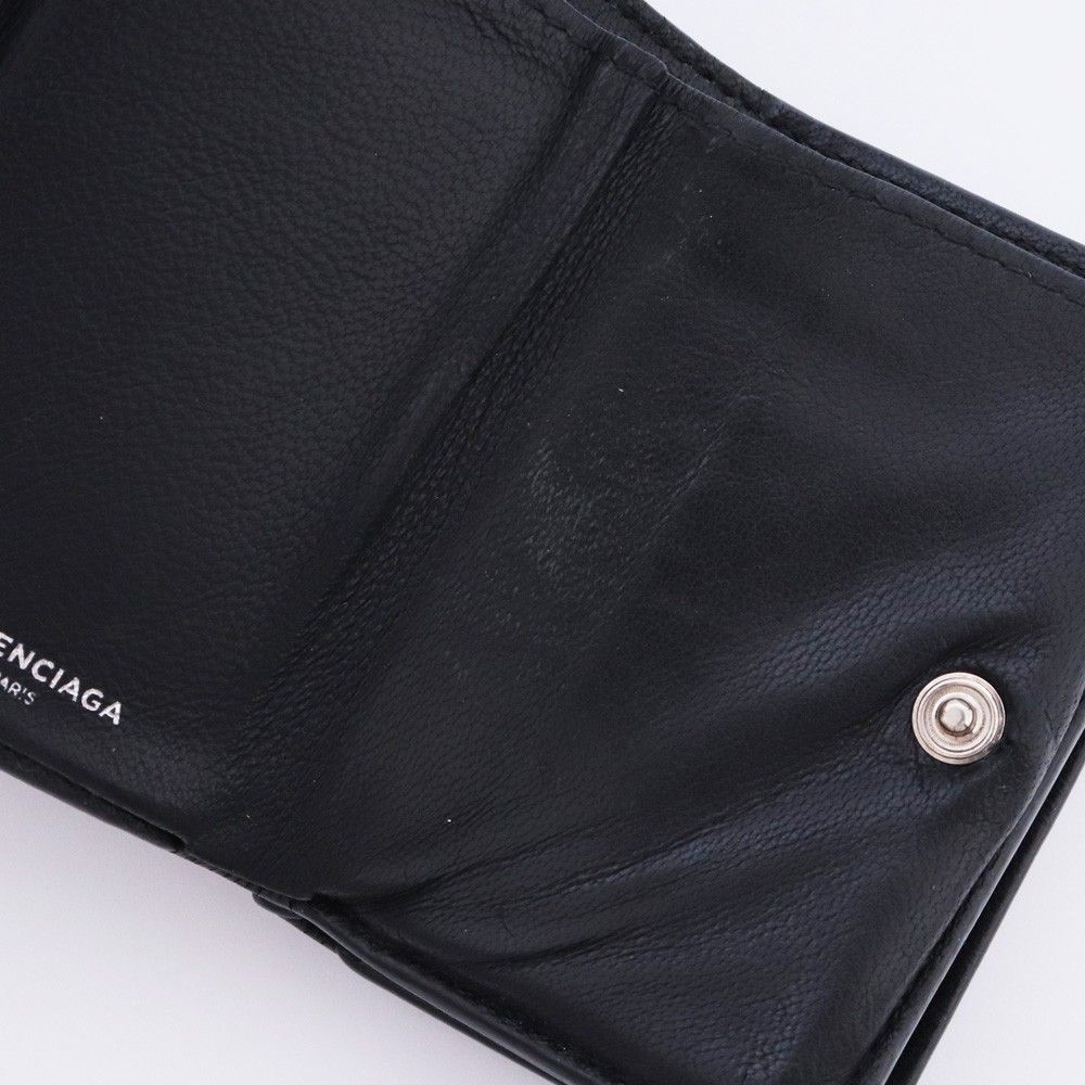 BALENCIAGA 三つ折り財布 ブラック 505055 - メルカリ