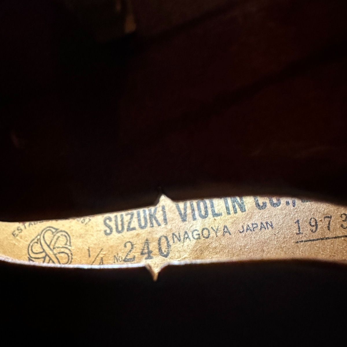 Suzuki No.240 1/4 1973年 Violin スズキ 分数バイオリン - メルカリ