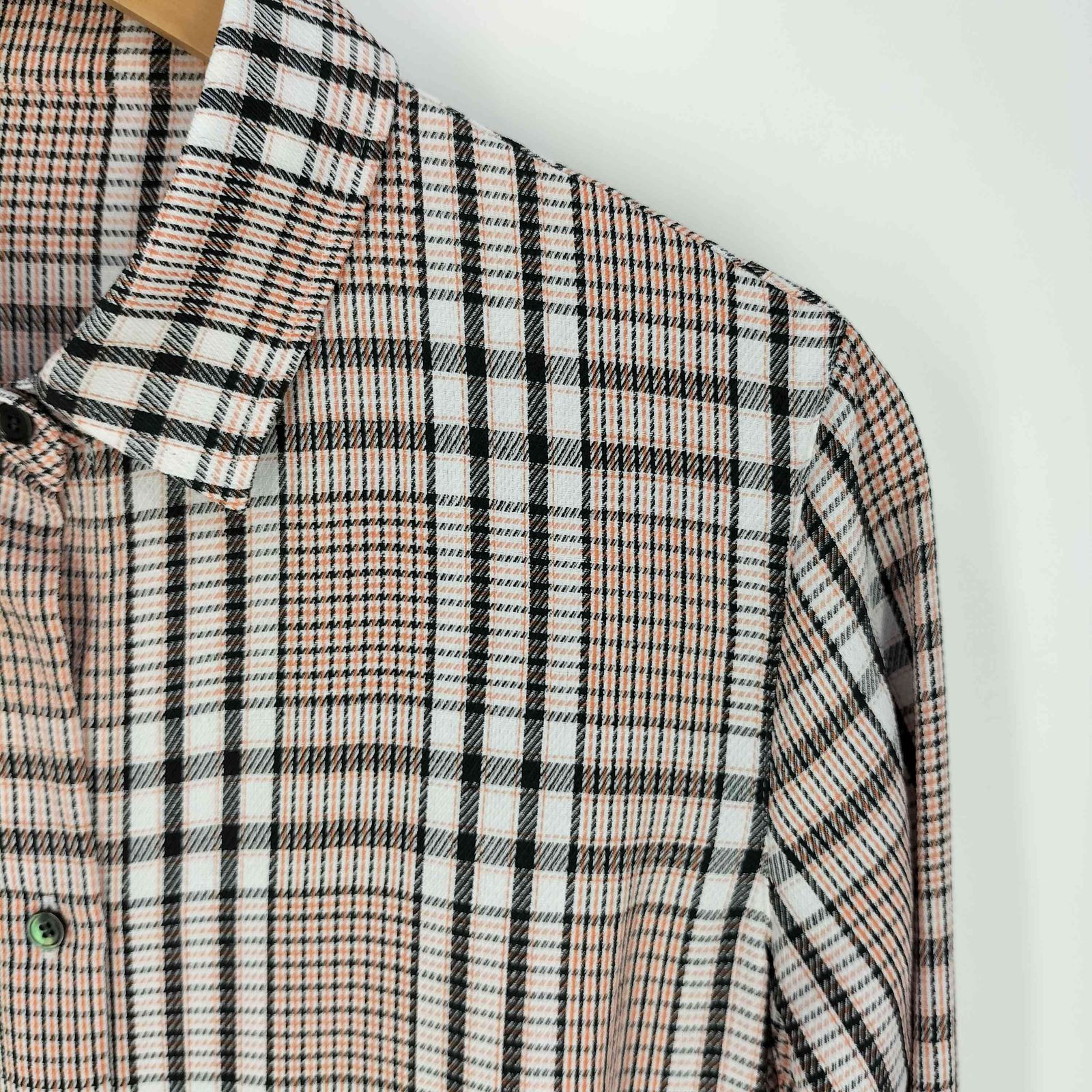 アナイ ANAYI チェックハンカチーフヘムシャツワンピース レディース