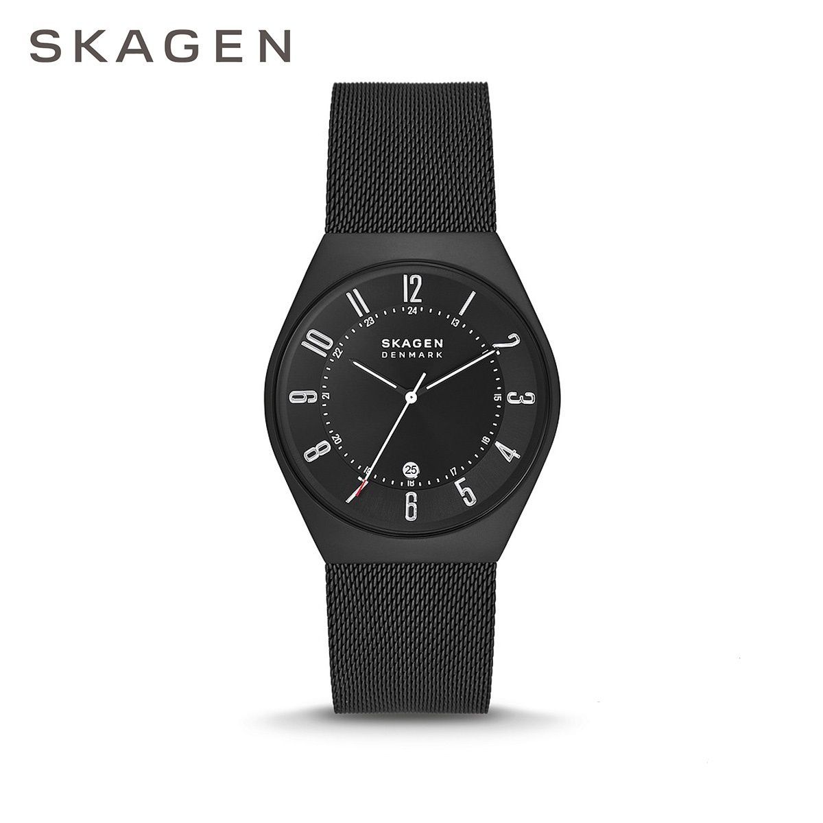 スカーゲン SKAGEN 腕時計 メンズ SKW6817 GRENEN アナログ カレンダー ブラック ミッドナイト ステンレス メッシュベルト 薄型  軽量 時計 男性用 シンプル エコ SDGs ビジネスウォッチ シンプル 蓄光針 北欧 - メルカリ