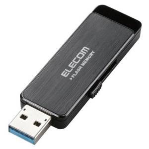 【新品・2営業日で発送】ELECOM エレコム USBフラッシュ／16GB／AESセキュリティ機能付／ブラック／USB3.0(MF-ENU3A16GBK)