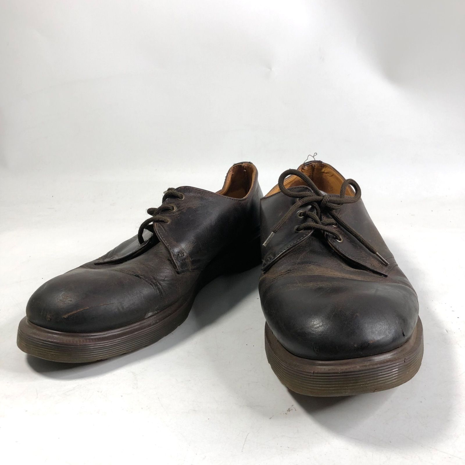 A0917-9-8 DR MARTENS ドクターマーチン レザー ビジネス シューズ 革靴 シューズ ブラウン SIZE 9