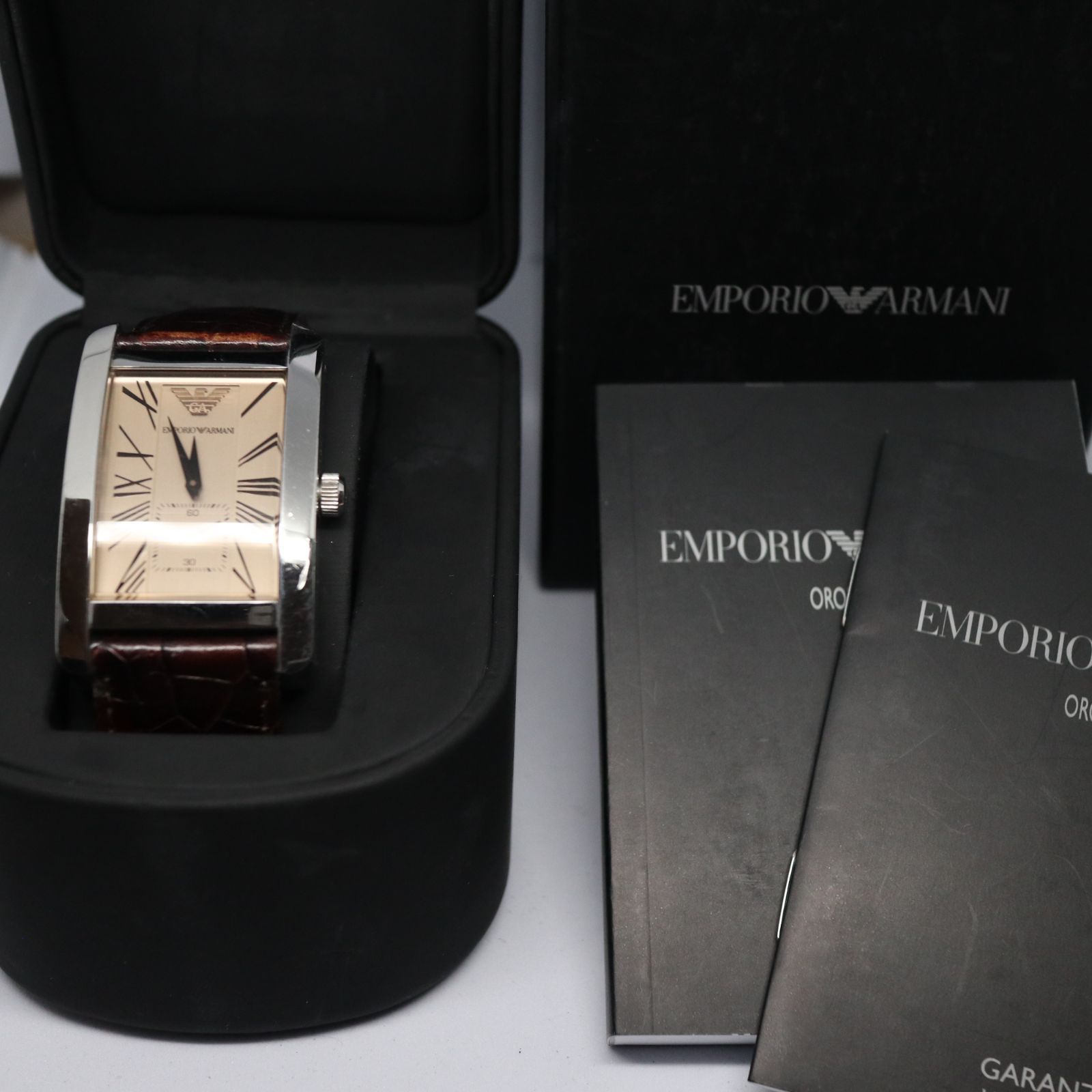 稼働品】EMPORIO ARMANI エンポリオアルマーニ AR0154 メンズ 腕時計 