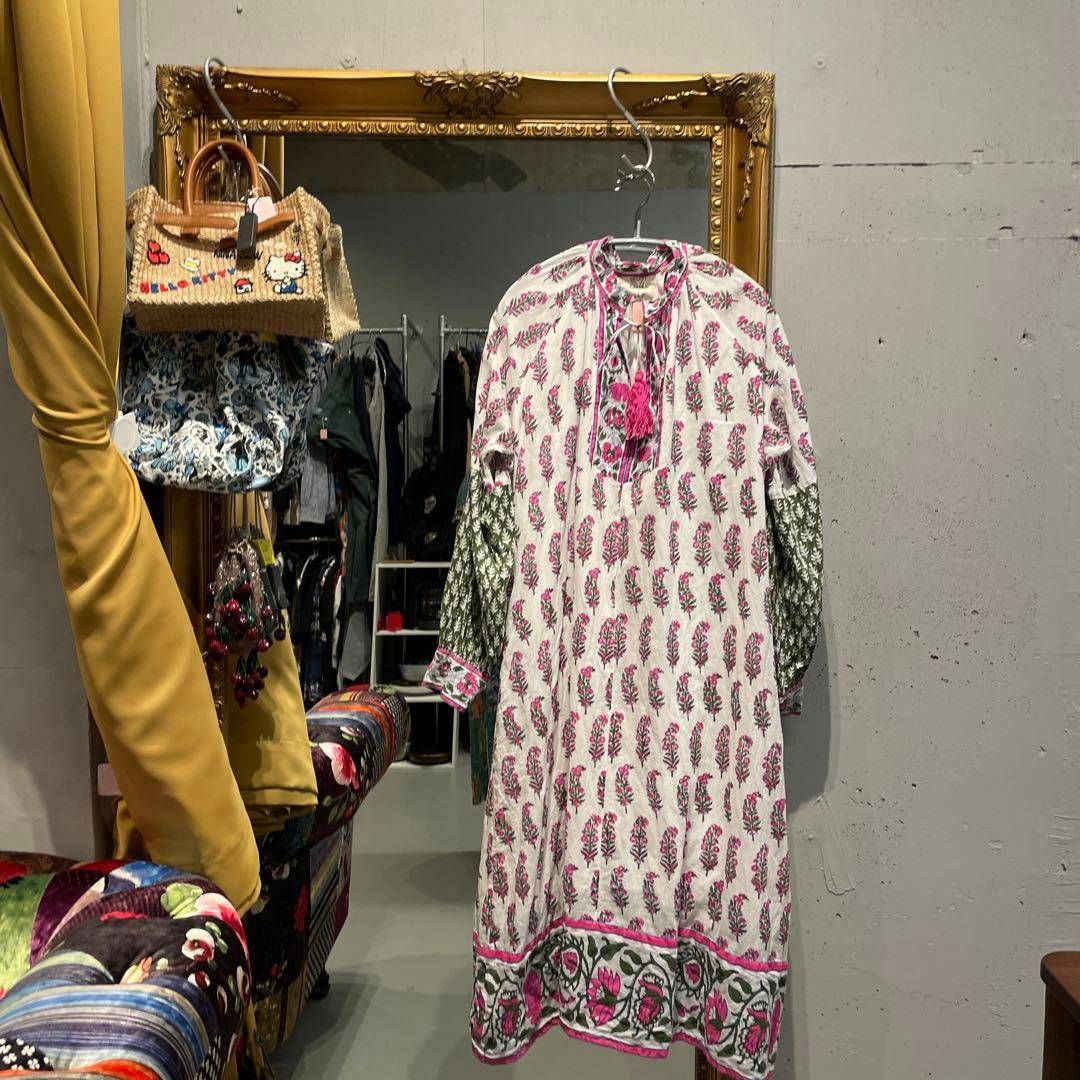 SZ Blockprints エスゼットブロックプリント ワンピース 花柄 お呼ばれ デート オフィスカジュアル 食事会