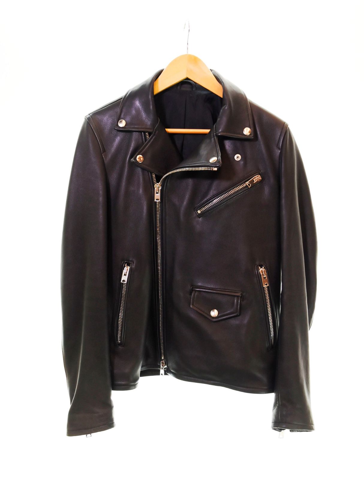 ◆ATTACHMENT レザーダブルライダースジャケット アタッチメント