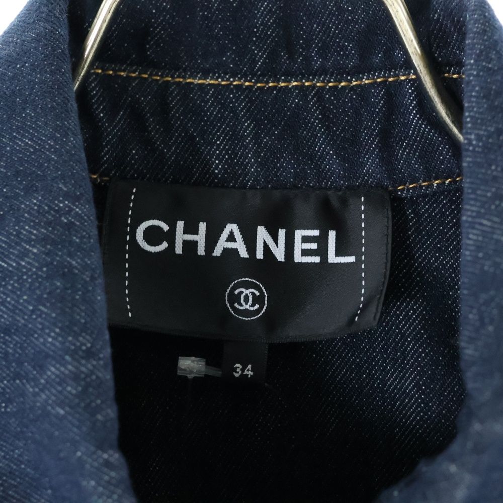 CHANEL (シャネル) ココマークボタン デニムジャケット Gジャン P78799