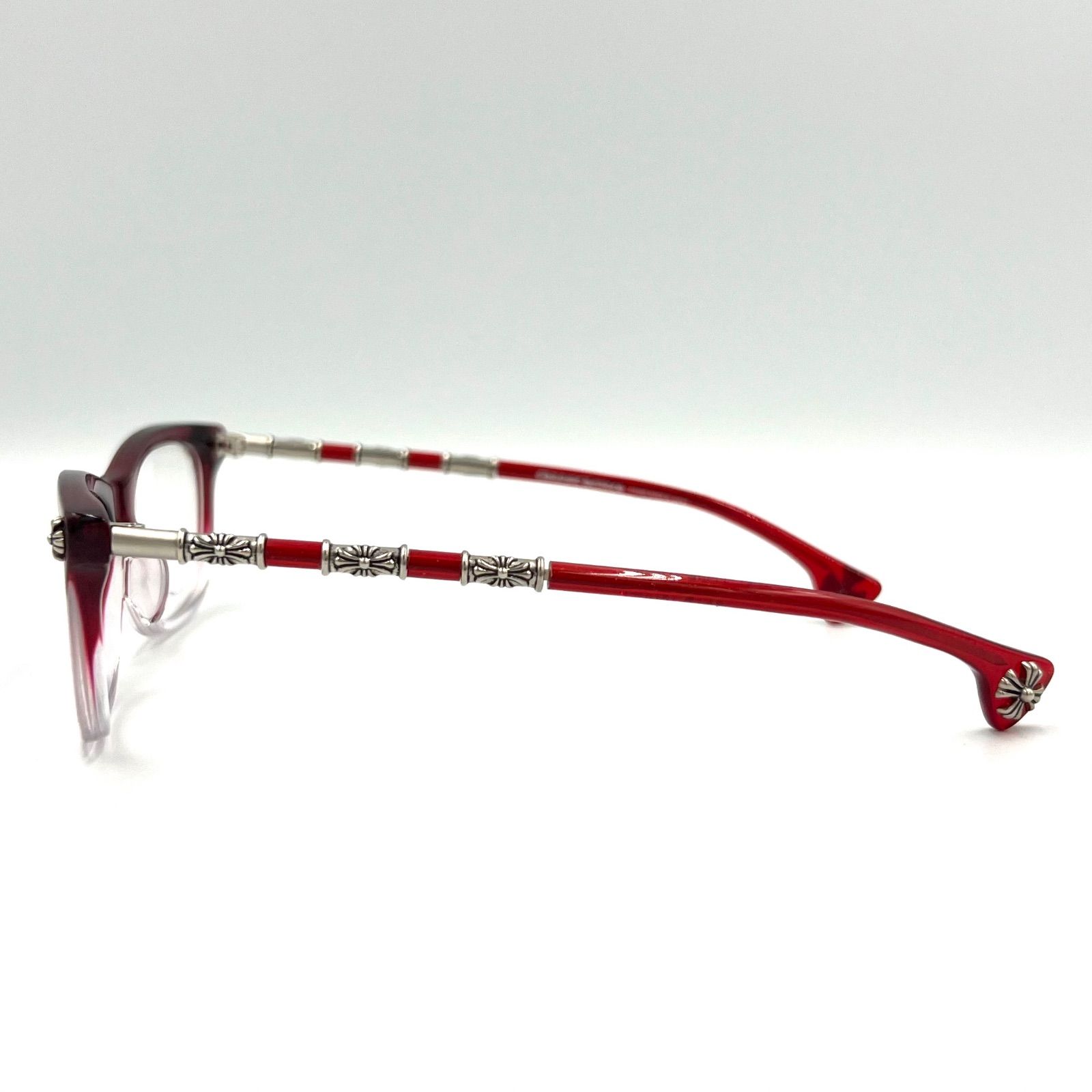 【度入り】CHROME HEARTS/クロムハーツ LOVE TUNNELメガネ クロムハーツ LOVE-TUNNEL シルバー 度入り メンズ アイウェア