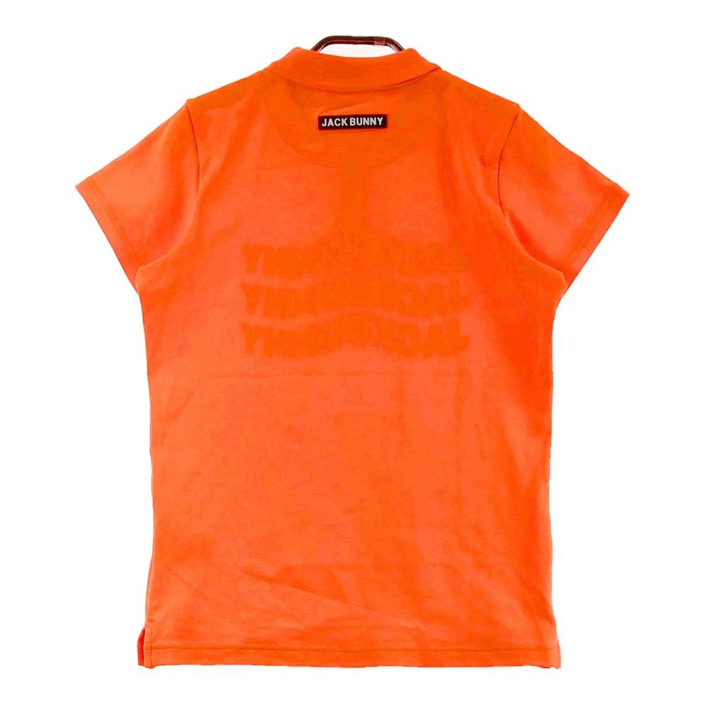 サイズ 0 JACK BUNNY ジャックバニー モデル 半袖ポロシャツ ロゴ オレンジ系 240101237392 ゴルフウェア レディース ストスト