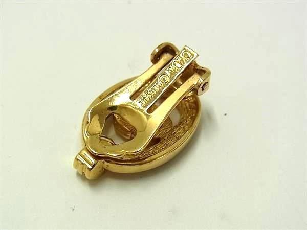 □美品□ ChristianDior ディオール CDロゴ ラインストーン 片耳