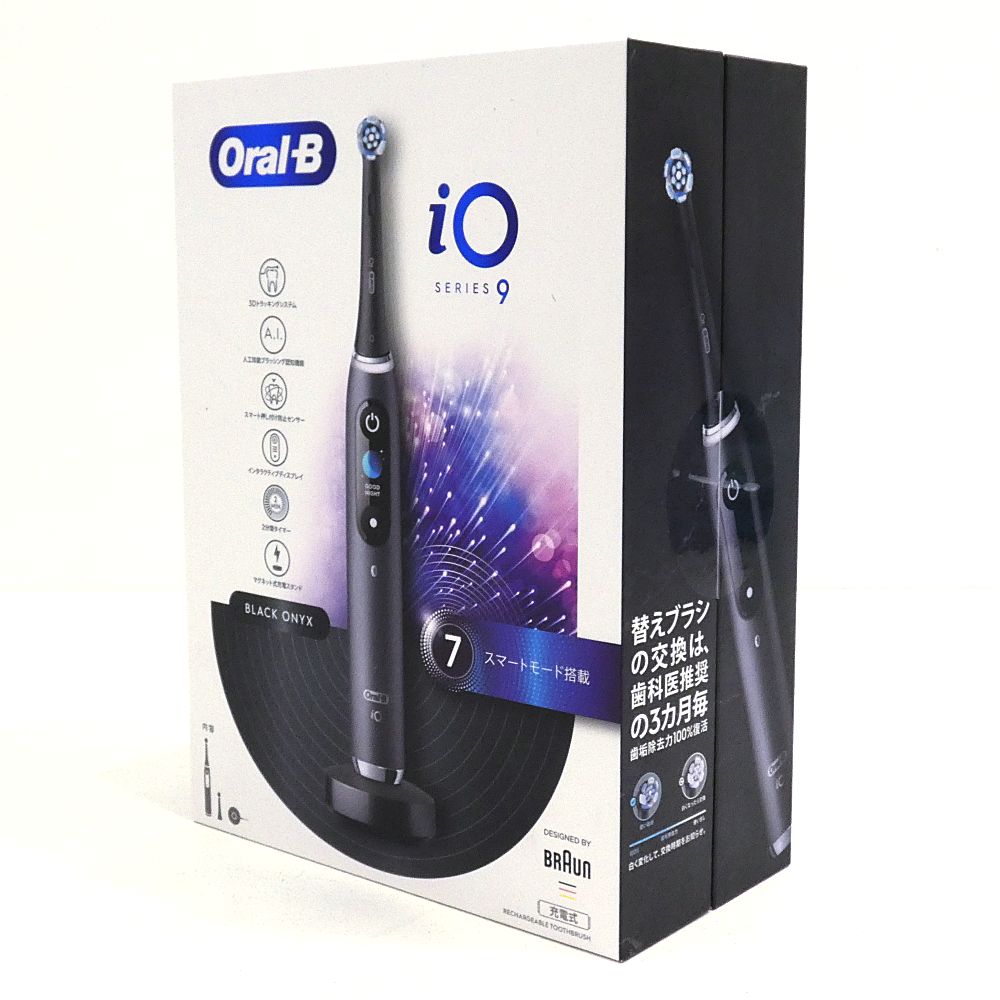 小牧店 未開封 BRAUN ブラウン オーラルB iO9 ブラックオニキス 電動歯ブラシ OM92B20BK-W I422-3445