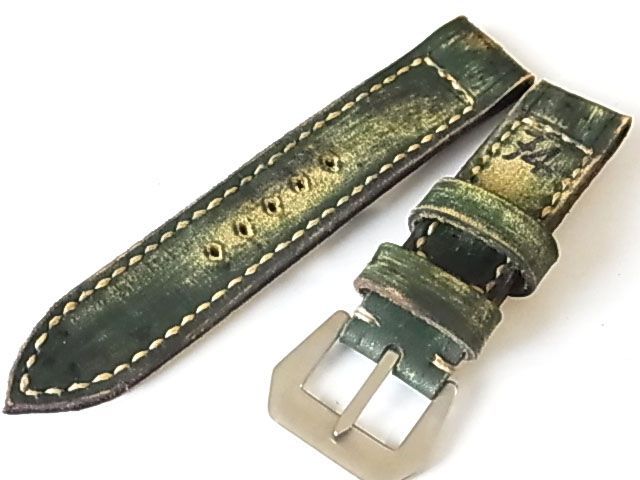 40-50” イタリア海軍 74ストラップ ヴィンテージ復刻 抹茶 （パネライ向 for panerai）22mm 74-22-MC45 - メルカリ