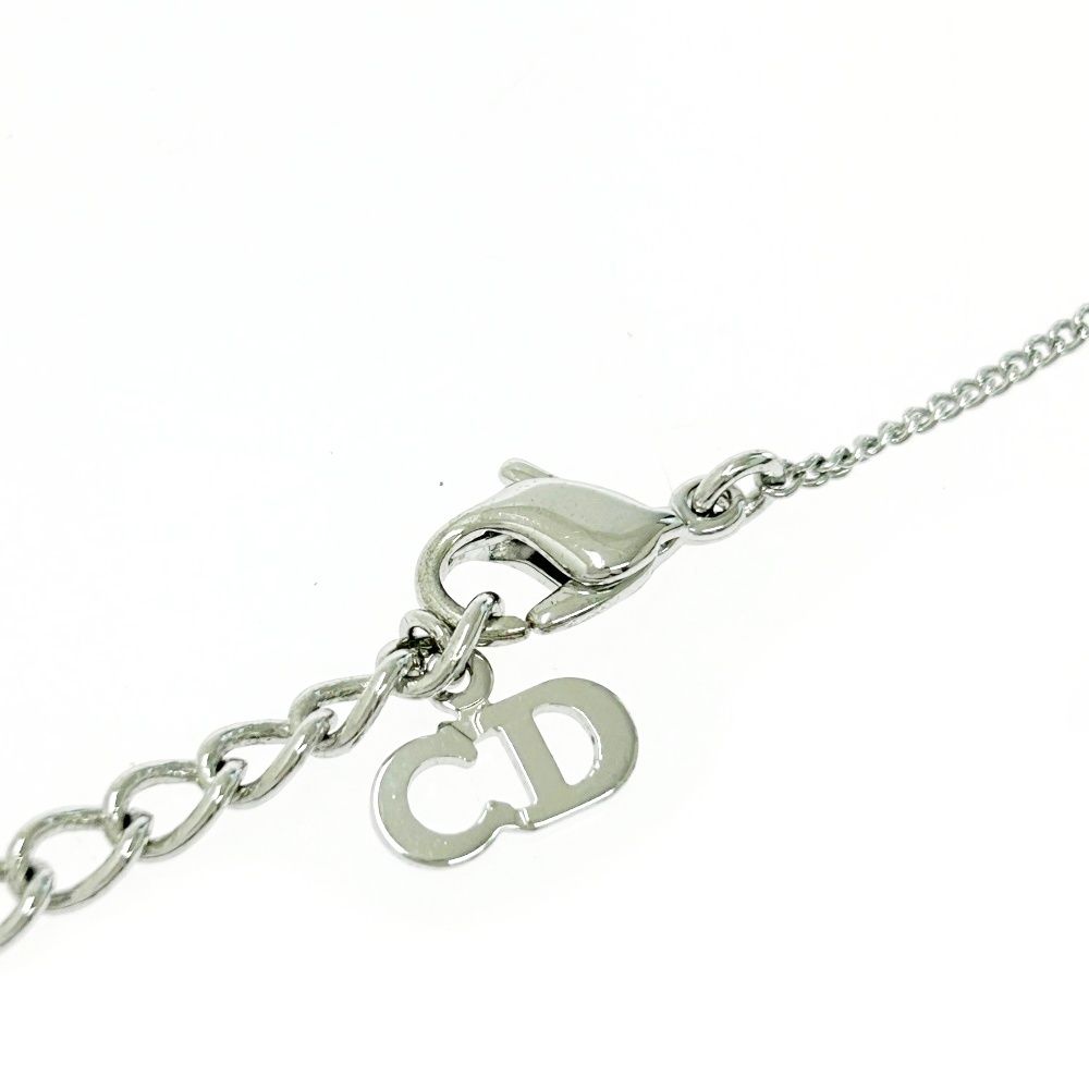 Christian Dior クリスチャンディオール メタル ラインストーン ハート ネックレス レディース シルバー 491839 ネックレス NICORILABO_COM